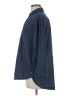 Eddie Bauer 100% Cotton Chevron-herringbone Blue Long Sleeve Button-Down Shirt Size M (petite) - photo 5