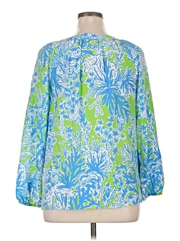 Lilly Pulitzer 3/4 Sleeve Silk Top (view 2)