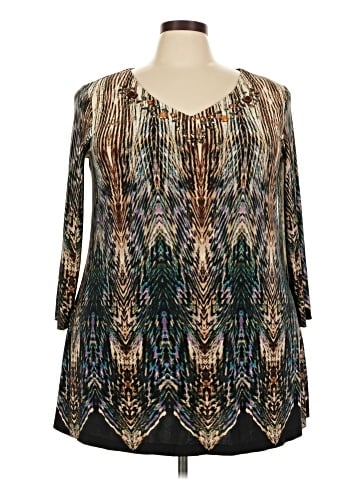 Cato 3/4 Sleeve Blouse (view 1)