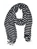 Lands' End Stripes Black Scarf One size - photo 1