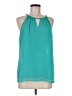 Violet & Claire 100% Polyester Teal Sleeveless Blouse Size M - photo 1