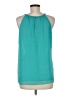 Violet & Claire 100% Polyester Teal Sleeveless Blouse Size M - photo 2