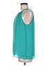 Violet & Claire 100% Polyester Teal Sleeveless Blouse Size M - photo 5