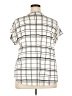 AUW White Short Sleeve Blouse Size 2X - photo 2