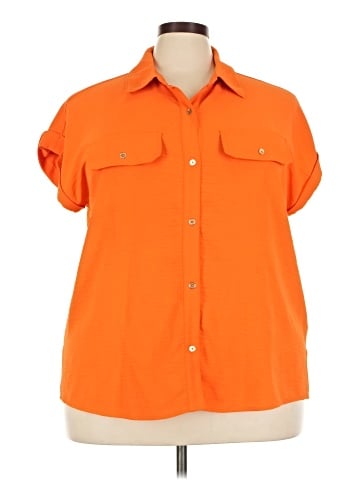 MICHAEL Michael Kors Short Sleeve Blouse (view 1)