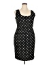 Bold Elements Polka Dots Black Casual Dress Size XXL - photo 1