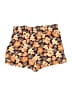 rue21 100% Rayon Floral Orange Shorts Size L - photo 2