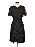 CHRIS McLaughlin 100% Polyester Polka Dots Black Casual Dress Size 10 - photo 2