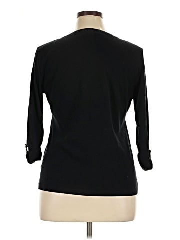 Karen Scott Long Sleeve Henley (view 2)