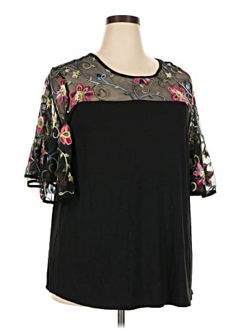 Kim & Cami Short Sleeve Blouse (view 1)