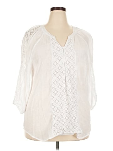 Counterparts 3/4 Sleeve Blouse (view 1)