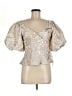 Jonathan Simkhai Silver 3/4 Sleeve Blouse Size 8 - photo 1