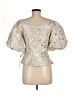 Jonathan Simkhai Silver 3/4 Sleeve Blouse Size 8 - photo 2
