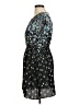 Emmelee 100% Polyester Print Black Casual Dress Size M - photo 5
