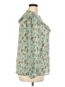 MAX 100% Polyester Floral Green Long Sleeve Blouse Size AU 22 - photo 4
