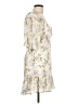 Lush 100% Polyester Floral Multi Color Ivory Cocktail Dress Size L - photo 4