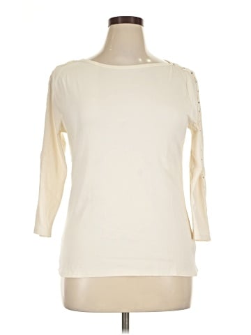 Lauren by Ralph Lauren 3/4 Sleeve T-Shirt (view 1)