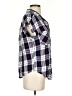 Jachs Girlfriend 100% Rayon Plaid Blue Short Sleeve Blouse Size S (estimated) - photo 4
