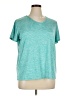 Real Essentials Tweed Teal Active T-Shirt Size 1X - photo 1