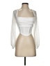 Shein 100% Polyester White 3/4 Sleeve Blouse Size 2 - photo 1