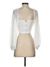Shein 100% Polyester White 3/4 Sleeve Blouse Size 2 - photo 2