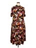 MSK Print Orange Casual Dress Size 2X - photo 1