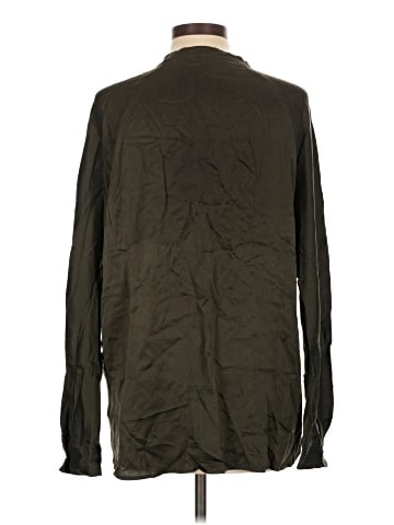 Vince. Long Sleeve Silk Top (view 2)