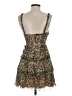 Emerald Sundae 100% Polyester Animal Print Brown Cocktail Dress Size S - photo 2