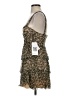 Emerald Sundae 100% Polyester Animal Print Brown Cocktail Dress Size S - photo 5