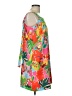 Crosby 100% Polyester Tropical Orange Cocktail Dress Size L - photo 4