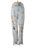 American Eagle Outfitters 100% Cotton Graphic Blue Jeans Size 2 - photo 1