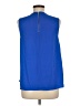Naked Zebra 100% Polyester Blue Sleeveless Blouse Size M - photo 2