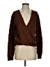 Astr Metallic Brown Cardigan Size S - photo 1
