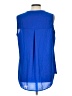 Pleione 100% Polyester Blue Sleeveless Blouse Size L - photo 2