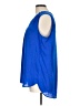 Pleione 100% Polyester Blue Sleeveless Blouse Size L - photo 5