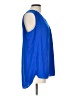 Pleione 100% Polyester Blue Sleeveless Blouse Size L - photo 4
