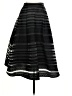 JOA Stripes Black Formal Skirt Size XS - photo 2