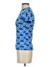 Diane von Furstenberg Blue Short Sleeve Top Size P (petite) - photo 5