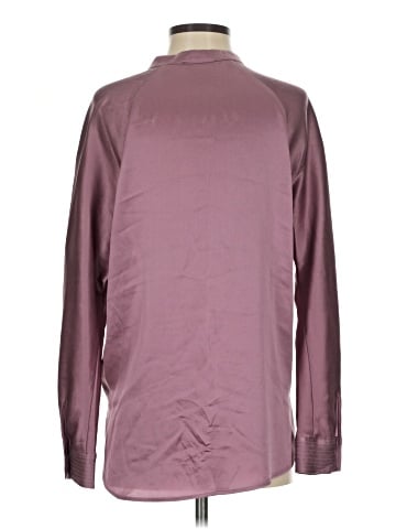 Vince. Long Sleeve Silk Top (view 2)