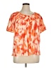 D&Co. Orange Short Sleeve Blouse Size 1X - photo 1