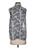 H&M 100% Polyester Paisley Blue Sleeveless Blouse Size 4 - photo 1