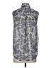 H&M 100% Polyester Paisley Blue Sleeveless Blouse Size 4 - photo 2