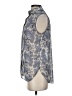 H&M 100% Polyester Paisley Blue Sleeveless Blouse Size 4 - photo 5