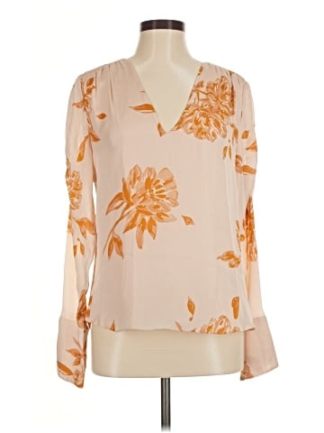 Joie Long Sleeve Silk Top (view 1)