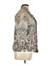 Chico's Graphic Silver 3/4 Sleeve Button-Down Shirt Size XL (3) - photo 4