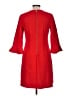 Ann Taylor Solid Red Casual Dress Size 8 - photo 2