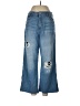 Kensie 100% Cotton Hearts Blue Jeans Size 10 - photo 1