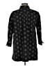 Comfy U.S.A. Polka Dots Black 3/4 Sleeve Button-Down Shirt Size M - photo 2
