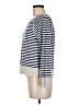 L.L.Bean 100% Organic Cotton Stripes Silver Blue Pullover Sweater Size M - photo 5
