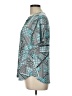 Links Teal Short Sleeve Blouse Size L - photo 5